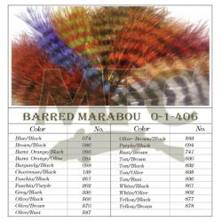 Montana Fly Company Barred Marabou Blood Quill - Blue/Black (1/8 oz)