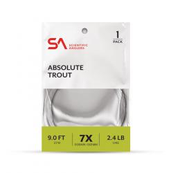 Scientific Anglers Absolute Trout Leader 1-Pack 9' 0X
