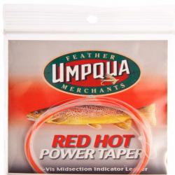 Umpqua Red Hot Power Taper Hi-Vis 10' 6X Leader - Fly Fishing