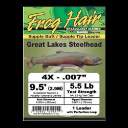 Frog Hair Great Lakes Steelhead Leader - 5X