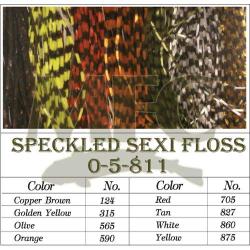 Montana Fly Company (MFC) Barred Sexi Floss - Chartreuse - Small