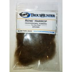 TroutHunter Rene Harrop Professional Dubbing for Dry Flies -  Brown