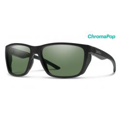 Smith Optics Longfin ChromaPop Polarized Sunglasses | Matte Black/Grey Green