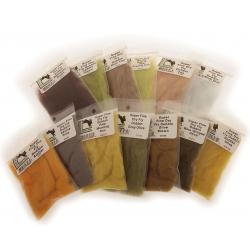 Hareline Super Fine Dry Fly Dub Brown - Fly Tying