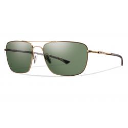 Smith Optics Nomad Polarized Sunglasses - Matte Gold/Chromapop Gray Green
