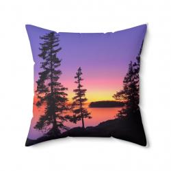 lake-sunset-decorative-square-pillow