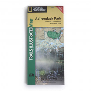 Nat Geo Adirondack Park Map, Saranac/paul Smiths