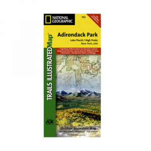 Nat Geo Adirondack Park Map Lake Placidhigh Peaks