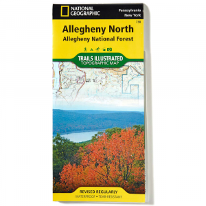 Nat Geo Alleghany National Forest Map, North