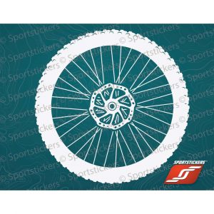 Sportstickers Mountain Bike Wheel, White