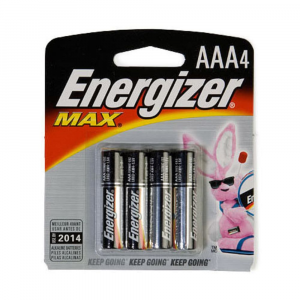 Energizer Aaa Batteries, 4 Pack