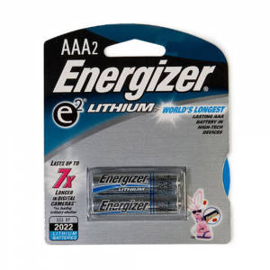 Energizer Aaa Lithium Batteries, 2 Pack