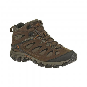 Merrell Men's Pulsate Mid Wp Hiking Boots, Black/bracken, Wide