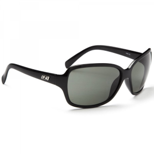 Optic Nerve Women's Elixer Sunglasses, Shiny Black/polarized Smoke