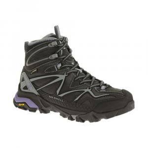 Merrell Women's Capra Mid Sport Gtx Hiking Boots, Black/grey
