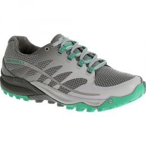 Merrell Womens All Out Charge Running Shoes, Light Grey/dynasty Green