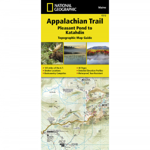 National Geographic Appalachian Trail, Pleasant Pond To Mount Katahdin Topographic Map Guide