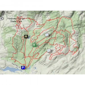 Holyoke Range West Trail Map