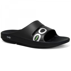 Oofos Ooahh Sport Sandals, Black
