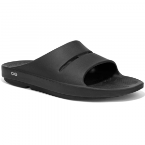 Oofos Womens Oolala Slide Sandals Black