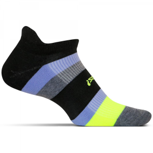 Feetures Mens High Performance Light Cushion Stripe Socks
