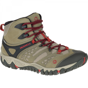 Merrell Womens All Out Blaze Ventilator Mid Waterproof Hiking Boots, Brown