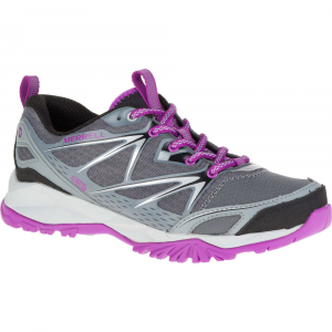 Merrell Womens Capra Bolt Waterproof Trail Shoes, Grey/purple