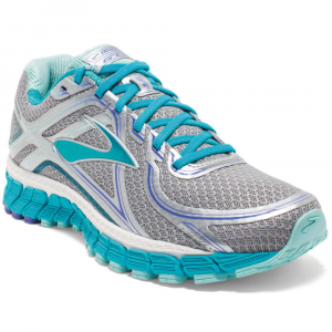 Brooks Womens Adrenaline Gts 16 Running Shoes Wide Silverbluebird