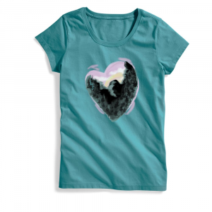 Ems Womens My Heart Belongs To The Mountain Graphic Tee Size XL