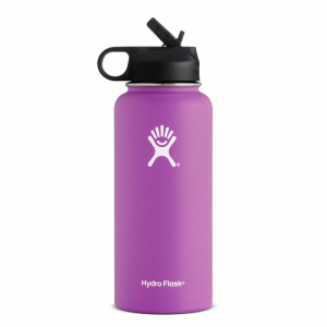 Hydro Flask 32 Oz Wide Mouth Water Bottle With Straw Lid
