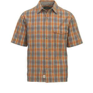 Woolrich Mens Overlook Dobby Eco Rich Plaid Short Sleeve Shirt Classic Fit
