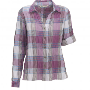 Woolrich Womens Carrabelle Convertible Sleeve Seersucker Shirt