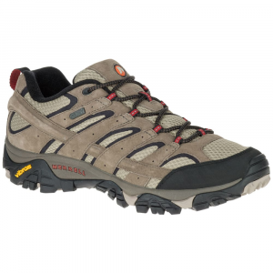 Merrell Mens Moab 2 Waterproof Low Hiking Shoes Bark Brown