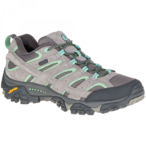 Merrell Womens Moab 2 Low Waterproof Hiking Shoes Drizzlemint
