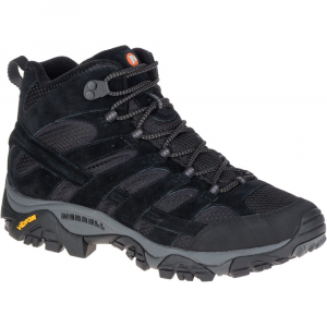Merrell Mens Moab 2 Ventilator Mid Hiking Boots Black Night