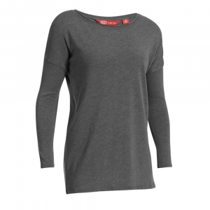 Ems Womens Scoop Knit Long Sleeve Shirt Size XL