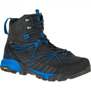 Merrell Men's Capra Venture Mid Gore Tex Surround Waterproof Hiking Boots, Black