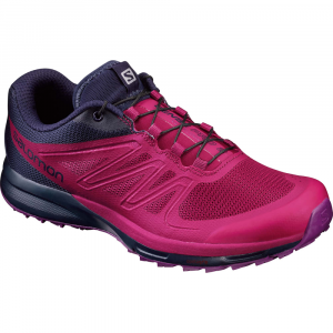 Salomon Womens Sense Pro 2 Trail Running Shoes, Sangria/evening Blue/grape