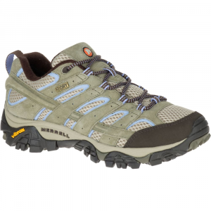 Merrell Womens Moab 2 Waterproof Hiking Shoes Dusty Olive Wide