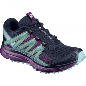 Salomon Womens X Mission 3 Trail Running Shoes, Navy Blazer/grape Juice/north Atlantic