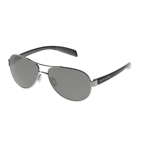 Native Eyewear Haskill Sunglasses Chrome / Gloss Black / Gray, Gray
