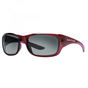 Native Eyewear Kannah Sunglasses, Crimson, Gray Lens