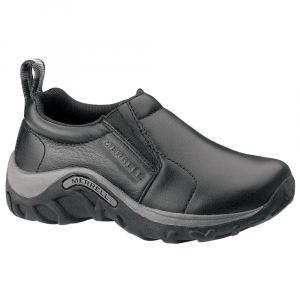 Merrell Kids' Jungle Moc Leather Shoes, Black - Size 6