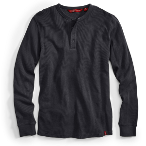 EMS Men's Rowan Waffle Henley Long-Sleeve Shirt - Size S