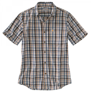 Carhartt Men's Essential Plaid Open-Collar Short-Sleeve Shirt