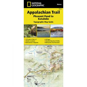 National Geographic Appalachian Trail, Pleasant Pond To Mount Katahdin Topographic Map Guide
