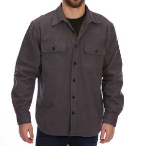 Dunlop Men's Solid Chamois Long-Sleeve Shirt