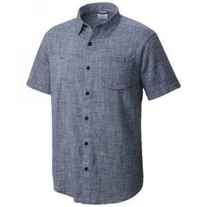 Columbia Men's Under Exposure Yarn-Dye Short Sleeve Shirt - Size XL