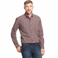 Arrow Men's Blazer Plaid Poplin Woven Long-Sleeve Shirt