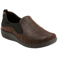 Clarks Women's Sillian Paz Casual Slip-On Shoes, Dark Brown - Size 10